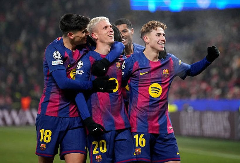 برشلونة يحطم شباك سلافيا براج في دوري أبطال أوروبا